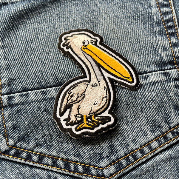 Cartoon Pelican Patch - PATCHERS Iron on Patch