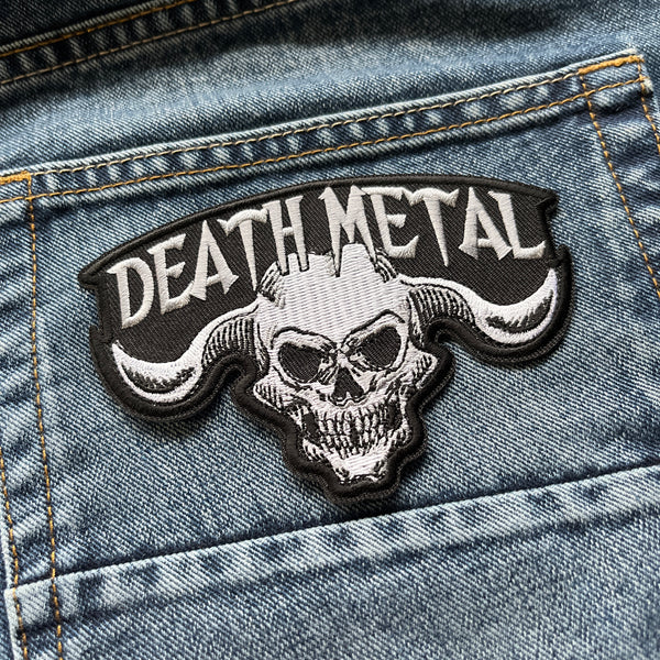 Death Metal Skull Patch - PATCHERS Iron on Patch