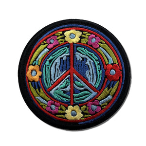 Hippie Daisies Peace Patch - PATCHERS Iron on Patch