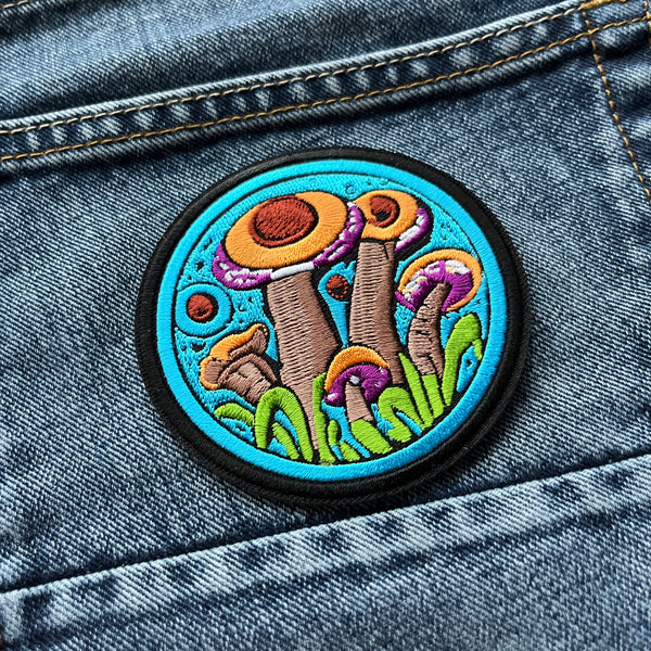 Hippie Mushrooms Patch - PATCHERS Iron on Patch