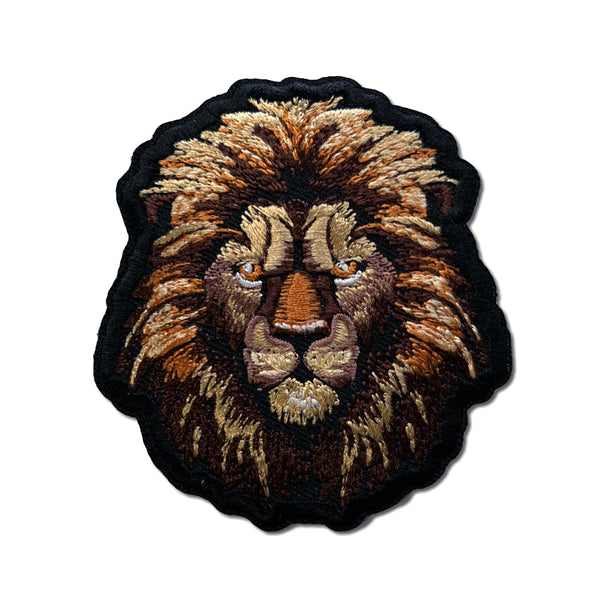 Lion Head Staring Patch - PATCHERS Iron on Patch
