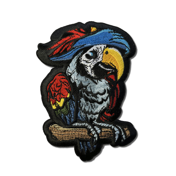 Pirate Parrot Hat Branch Patch - PATCHERS Iron on Patch