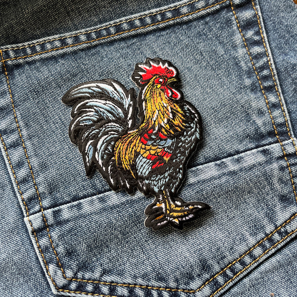 Proud Cockerel Rooster Patch - PATCHERS Iron on Patch