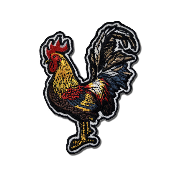 Rooster Cockerel Patch - PATCHERS Iron on Patch