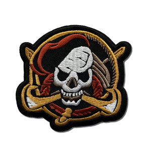 Skull Pirate Bones Rope Patch - PATCHERS Iron on Patch