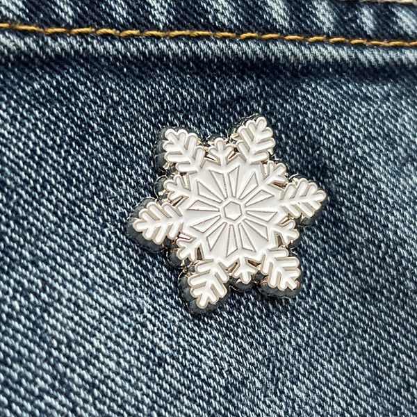 Snowflake Pin Badge - PATCHERS Pin Badge
