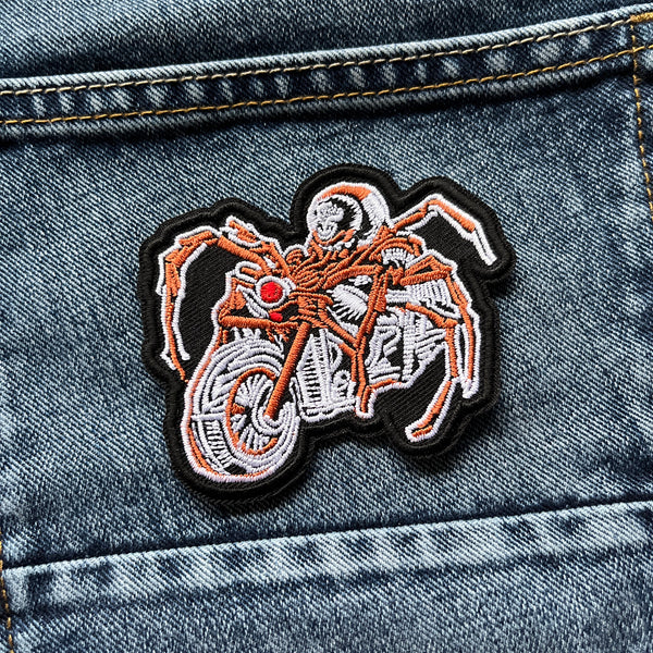Spider Biker Patch - PATCHERS Iron on Patch