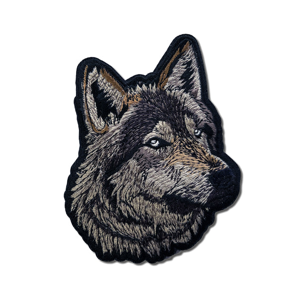 Staring Wolf Head Patch - PATCHERS Iron on Patch