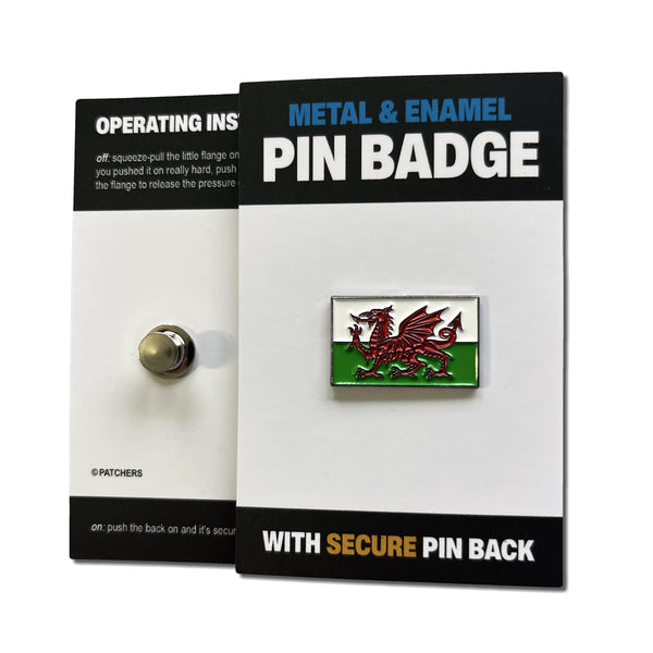 Wales Flag Pin Badge - PATCHERS Pin Badge