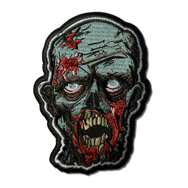 Zombie Face Patch - PATCHERS Iron on Patch