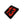 Load image into Gallery viewer, 13 Black Red Square Patch - PATCHERS Iron on Patch