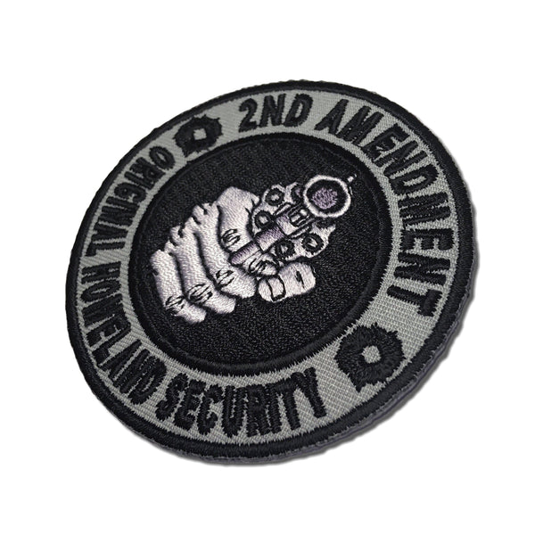 2nd Amendment Original Homeland Security Gun Patch - PATCHERS Iron on Patch