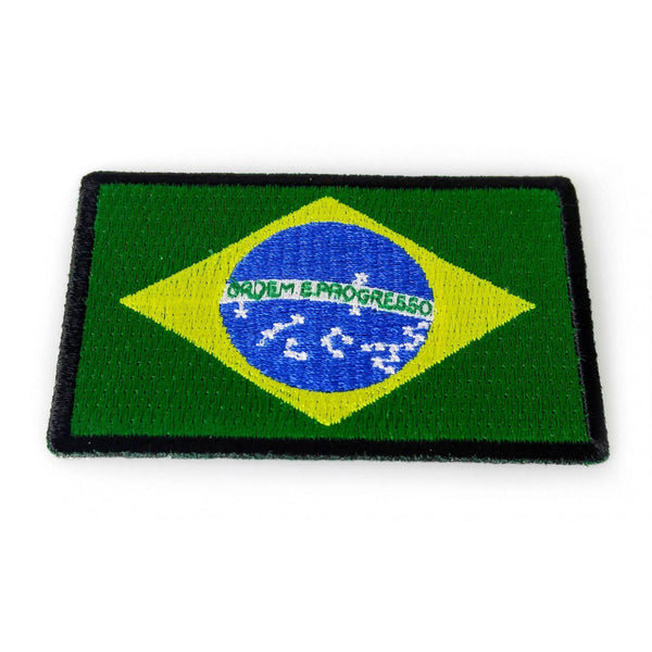 3" Brazil Brazilian Flag Patch - PATCHERS Iron on Patch