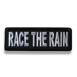 3" Race The Rain Patch - PATCHERS Iron on Patch