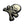 Load image into Gallery viewer, 3" Skull Cross Bones Cream White Patch - PATCHERS Iron on Patch