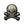 Load image into Gallery viewer, 3" Skull Cross Bones Cream White Patch - PATCHERS Iron on Patch