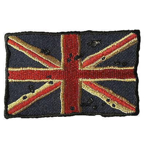 3" Vintage British UK Flag Union Jack Patch - PATCHERS Iron on Patch