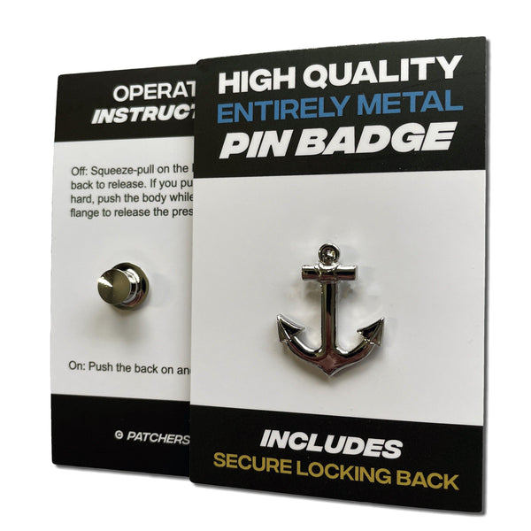 3D Anchor Pin Badge - PATCHERS Pin Badge