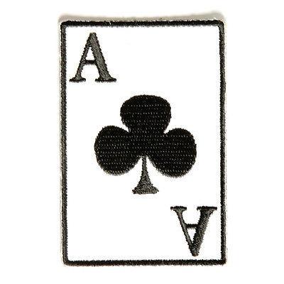 Ace Of Clubs Playing Card Patch - PATCHERS Iron on Patch