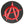 Load image into Gallery viewer, Anarchy Symbol Red on Black Patch - PATCHERS Iron on Patch