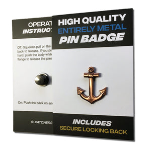 Anchor Pin Badge - PATCHERS Pin Badge