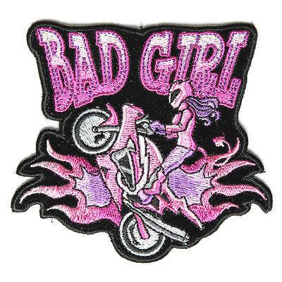 Bad Girl Bike Wheeley Patch - PATCHERS Iron on Patch