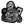 Load image into Gallery viewer, Biker Guy Skull 8 Ball Ace Dice in Grey Patch - PATCHERS Iron on Patch