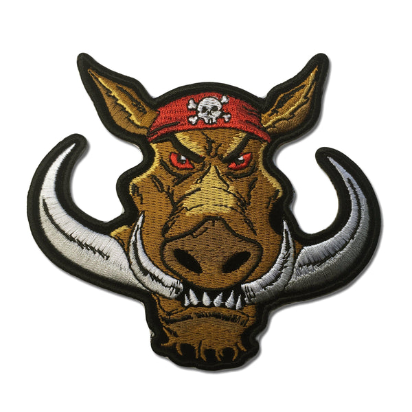 Biker Hog Hawg Patch - PATCHERS Iron on Patch