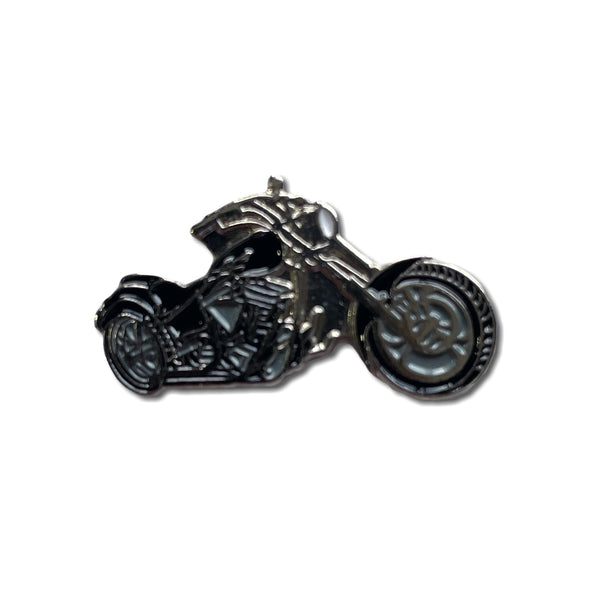Black Chopper Pin Badge - PATCHERS Pin Badge