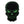 Load image into Gallery viewer, Black Green Skull Patch - PATCHERS Iron on Patch