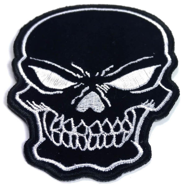Black Skull Patch - PATCHERS Iron on Patch