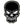 Load image into Gallery viewer, Black Skull Patch - PATCHERS Iron on Patch
