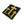 Load image into Gallery viewer, Black and Yellow Three Crosses Patch - PATCHERS Iron on Patch