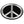 Load image into Gallery viewer, CND Symbol Peace Grey on Black Patch - PATCHERS Iron on Patch