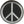 Load image into Gallery viewer, CND Symbol Peace Grey on Black Patch - PATCHERS Iron on Patch