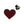 Load image into Gallery viewer, Card Poker Symbol Heart Red Pin Badge - PATCHERS Pin Badge
