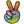 Load image into Gallery viewer, Colourful Peace Fingers Hand Sign Patch - PATCHERS Iron on Patch