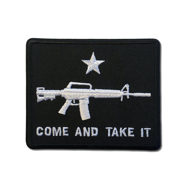 Come and Take It Star Machine Gun Patch - PATCHERS Iron on Patch