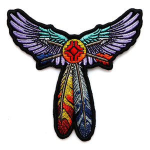 Feathers, Wings & Arrows Patch - PATCHERS Iron on Patch