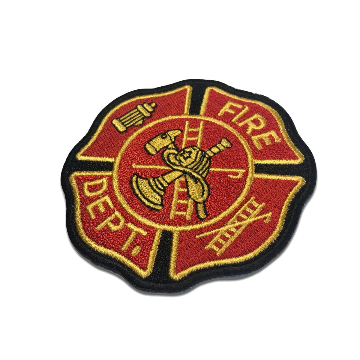 Embroidered Fire Dept Ladder Axe Hydrant Iron On Sew On Patch – Patchers