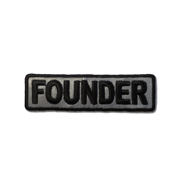 Founder Reflective Patch - PATCHERS Iron on Patch