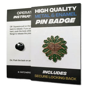Green Man Pin Badge - PATCHERS Pin Badge