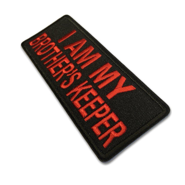 I Am My Brother's Keeper Red Patch - PATCHERS Iron on Patch