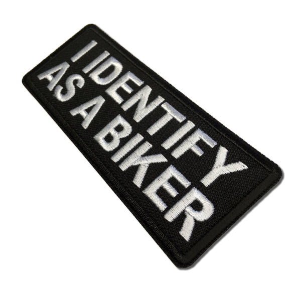 I Identify as a Biker Patch - PATCHERS Iron on Patch