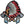Load image into Gallery viewer, Indian with Battle Axes & Feathers Patch - PATCHERS Iron on Patch