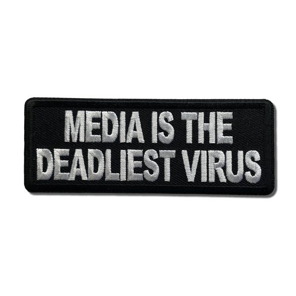 Media is the Deadliest Virus Patch - PATCHERS Iron on Patch