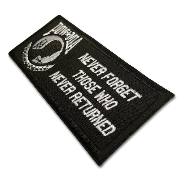 Never Forget Those Who Never Returned POW MIA Patch - PATCHERS Iron on Patch