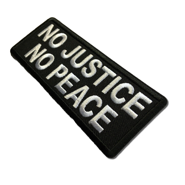 No Justice No Peace Patch - PATCHERS Iron on Patch