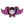 Load image into Gallery viewer, Pigtails Bow Skull and Wings Pink Patch - PATCHERS Iron on Patch