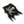 Load image into Gallery viewer, Pirate Flag Skull Cross Swords White on Black Patch - PATCHERS Iron on Patch